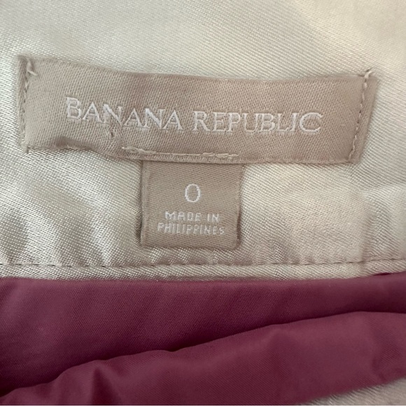 Banana Republic Mayet Pink Tweed Pencil Skirt Size 0 - Picture 8 of 8